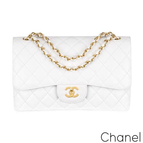 chanel white flap chain bag|authentic Chanel classic flap bag.